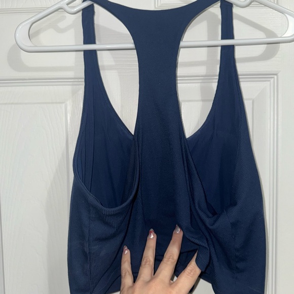 Navy Blue Workout Bralette - Picture 5 of 6
